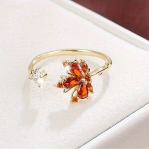 Maple Leaf Copper Ring